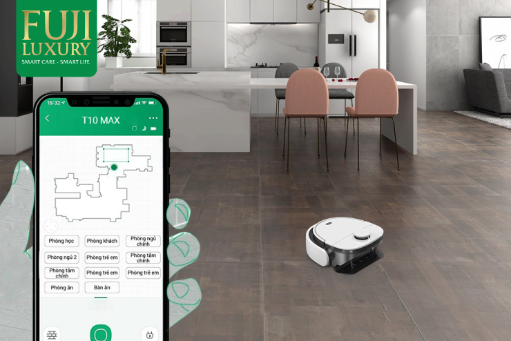 Tự động hóa điều khiển robot hút bụi trên các thiết bị di động thông minh