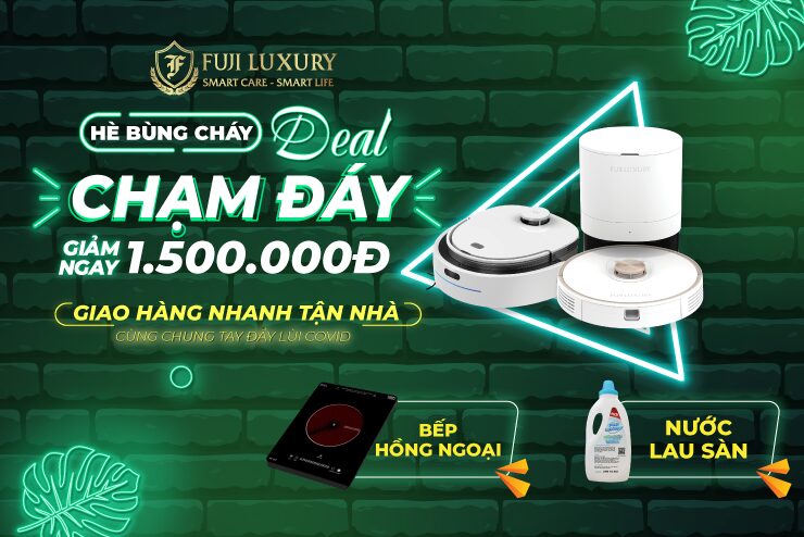 Khuyến mại robot hút bụi Fuji Luxury