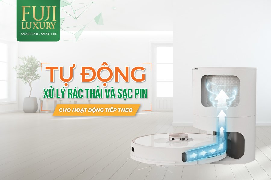 T12 Max Plus độc quyền tính năng tự động xử lý rác 