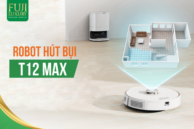 T12 Max tích hợp 2 khả năng lau và hút