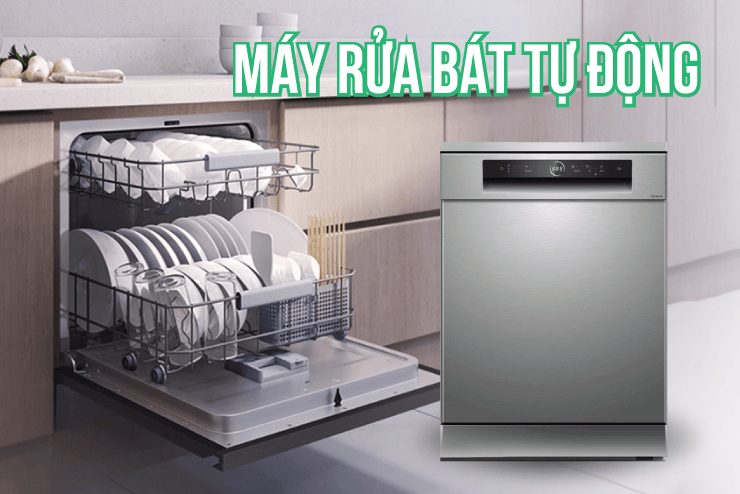 Máy rửa bát tự động thiết bị gia dụng thông minh và tiện ích cho gia đình