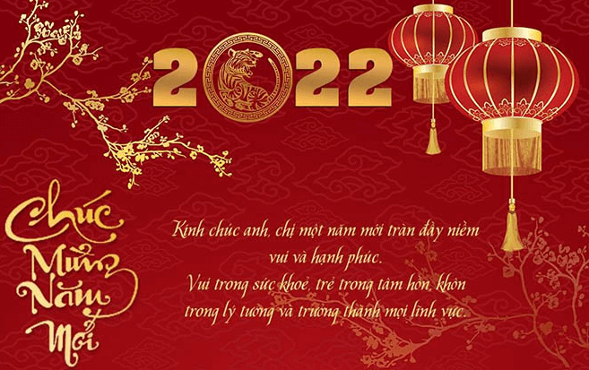 Lời chúc mừng năm mới 2022 khách hàng